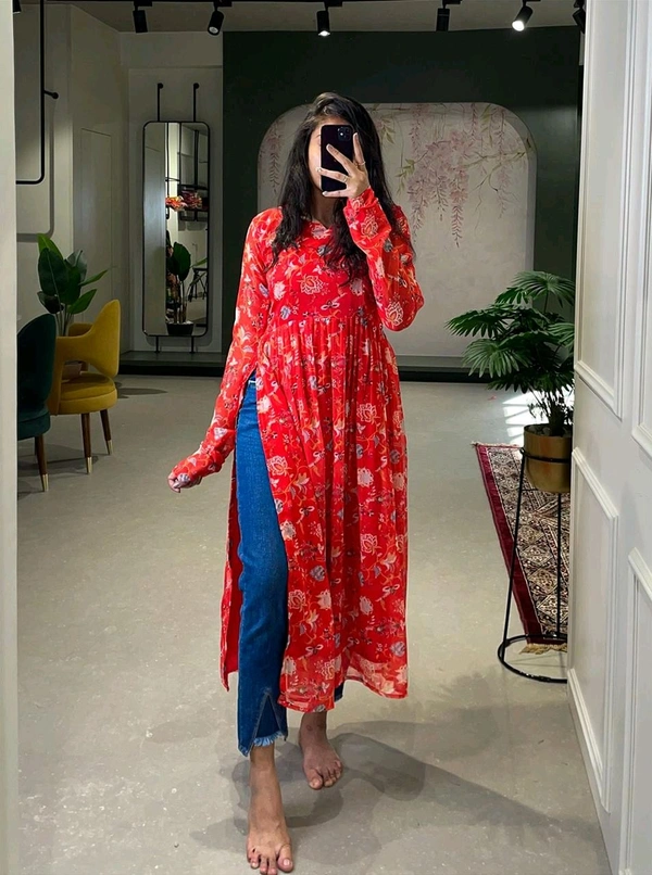 Antique Fashion 1 Salwar Suit looking majestic in our fit Naira cut kurti which will make you fill always pretty   - colour 1, Xl (42)