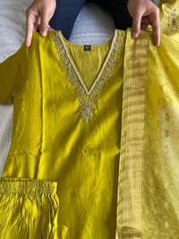 Antique Fashion 1 Designers Kurti Pent Dupatta Set - S (36)
