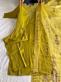 Antique Fashion 1 Designers Kurti Pent Dupatta Set - S (36)