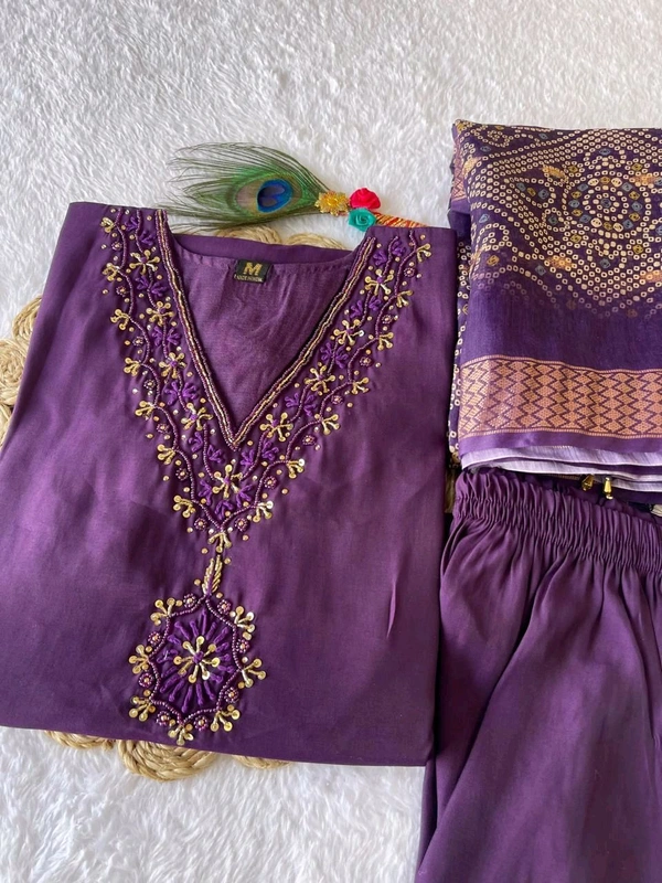 Antique Fashion 1 Designers Kurti Pent Dupatta Set - S (36), colour 1