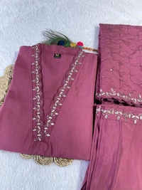 Antique Fashion 1 Designers Kurti Pent Dupatta Set - colour 1, M (38)