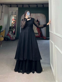 Antique Fashion 1 Plazo kurti set - Black, M (38)