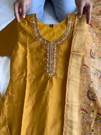 Antique Fashion 1 Designers Kurti Pent Dupatta Set - S (36)