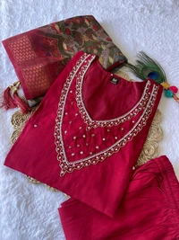Antique Fashion 1 Designers Kurti Pent Dupatta Set - M (38), colour 1
