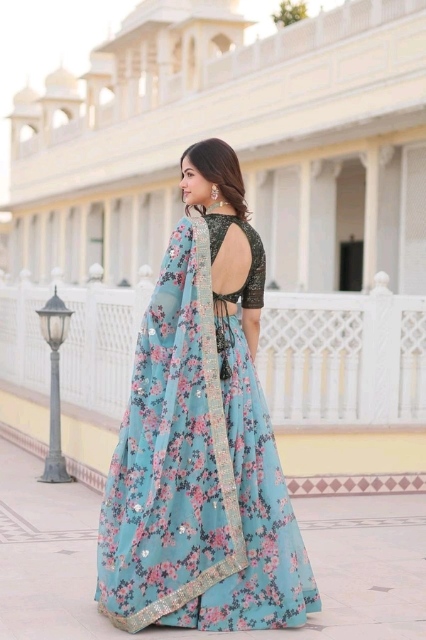 Antique Fashion 1  Premium Digital Printed Russian Silk Fabric Lehenga choli For Special Festivals or Ceremonial or Bridesmaid, Who Taking Interest into the Shopping of Lehenga choli Add in your wardrobe Without Double Think 