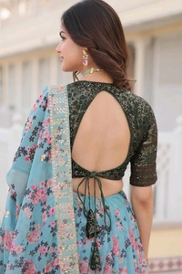 Antique Fashion 1  Premium Digital Printed Russian Silk Fabric Lehenga choli For Special Festivals or Ceremonial or Bridesmaid, Who Taking Interest into the Shopping of Lehenga choli Add in your wardrobe Without Double Think 