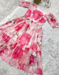 Antique Fashion 1 PRESENTING NEW SUMMER SPECIAL ONE PIECE DRESS FULLY STTICHED READY TO WEAR  - Xl (42)