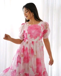 Antique Fashion 1 PRESENTING NEW SUMMER SPECIAL ONE PIECE DRESS FULLY STTICHED READY TO WEAR  - Xxl (44)