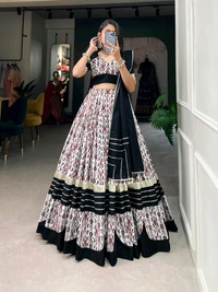 Antique Fashion 1 Let's dance away your worries cherish the traditions  and create unforgettable memories this Navratri with our cotton chaniya choli 