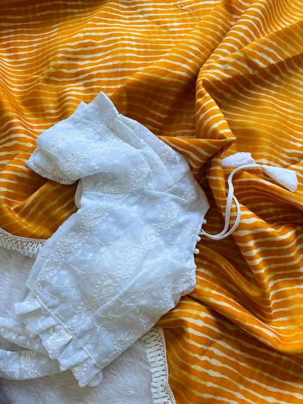 Antique Fashion 1 Exclusive  elegant launch for summer collection perfect for any occasion linen mul mul  cotton with border  saree with georgette blouse  - colour 1