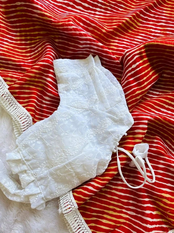 Antique Fashion 1 Exclusive  elegant launch for summer collection perfect for any occasion linen mul mul  cotton with border  saree with georgette blouse  - colour 2