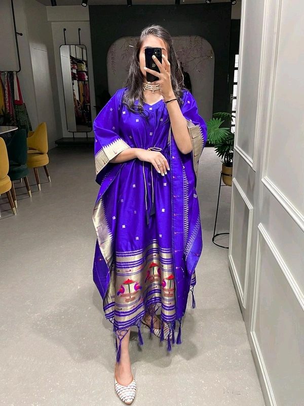 Antique Fashion 1 Get traditional touch to your adoring this paithni kaftan is here to win hearts  - colour 1