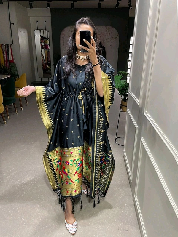 Antique Fashion 1 Get traditional touch to your adoring this paithni kaftan is here to win hearts  - colour 2