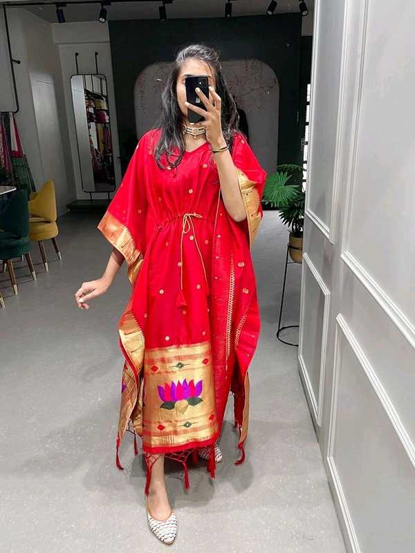 Antique Fashion 1 Get traditional touch to your adoring this paithni kaftan is here to win hearts  - colour 3