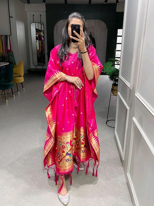 Antique Fashion 1 Get traditional touch to your adoring this paithni kaftan is here to win hearts  - colour 4
