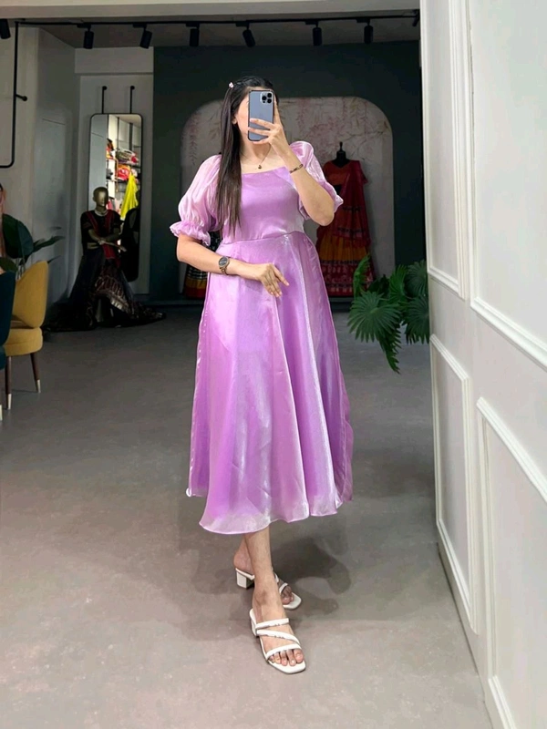 Antique Fashion 1 Understated Glamour  Elevate Your Look with Burberry Plain Frock collection - colour 2