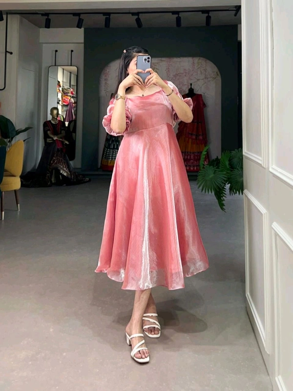Antique Fashion 1 Understated Glamour  Elevate Your Look with Burberry Plain Frock collection - colour 4