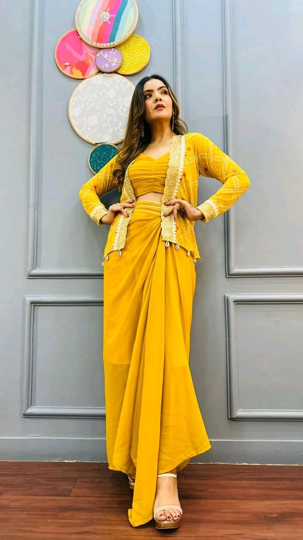 Antique Fashion 1 GET READY TO SLAY 🤩SPECIAL OCCASIONS AND WEDDING CELEBRATIONS WITH THIS SHARONG DRESS WITH JACKET🧡 - XXL (44), colour 2