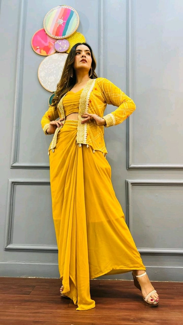 Antique Fashion 1 GET READY TO SLAY 🤩SPECIAL OCCASIONS AND WEDDING CELEBRATIONS WITH THIS SHARONG DRESS WITH JACKET🧡 - XXL (44), colour 2