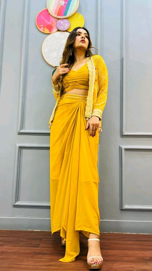 Antique Fashion 1 GET READY TO SLAY 🤩SPECIAL OCCASIONS AND WEDDING CELEBRATIONS WITH THIS SHARONG DRESS WITH JACKET🧡 - XXL (44), colour 2