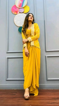 Antique Fashion 1 GET READY TO SLAY 🤩SPECIAL OCCASIONS AND WEDDING CELEBRATIONS WITH THIS SHARONG DRESS WITH JACKET🧡 - XXL (44), colour 2