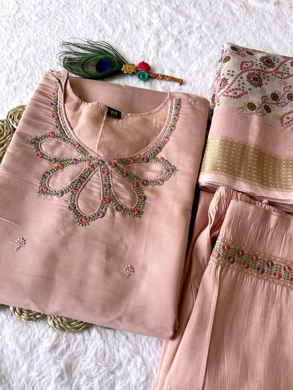 Antique Fashion 1 Launching New Designers Kurti Pent Dupatta Set - S