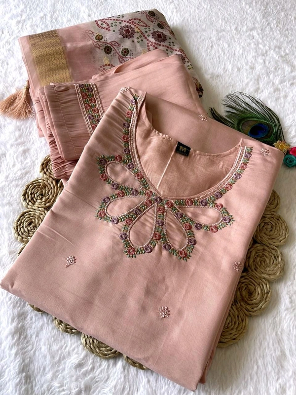 Antique Fashion 1 Launching New Designers Kurti Pent Dupatta Set - S
