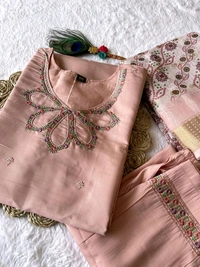 Antique Fashion 1 Launching New Designers Kurti Pent Dupatta Set - S