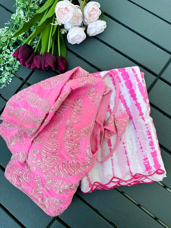 Antique Fashion 1 Exclusive  elegant launch for fancy collection perfect for any function  light weight georgette with complete sequins work - colour 1