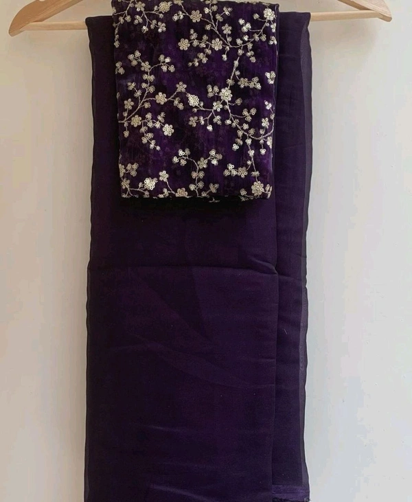 Antique Fashion 1 Stay beautiful with our new  Jimichu soft saree collection with beautiful double aari border and fully siquance work designer jimichu  blouse   - colour 7