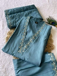 Antique Fashion 1 Designers Kurti Pent Dupatta Set - colour 2, S (36)