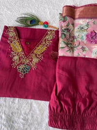 Antique Fashion 1 Kurti Pent Dupatta Set - colour 2, S (36)