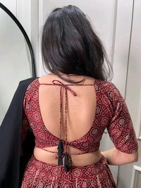 Antique Fashion 1 Presenting to you our latest masterpiece of Navratri collection. Dress up into this printed new maroon color and the mirror work chaniya choli  to a create your garba look more significant