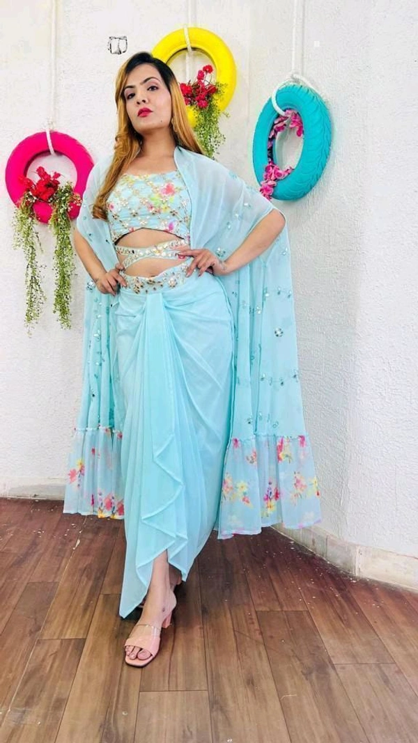 Antique Fashion 1 This wedding season flaunt with this glamorous sarong dress - M