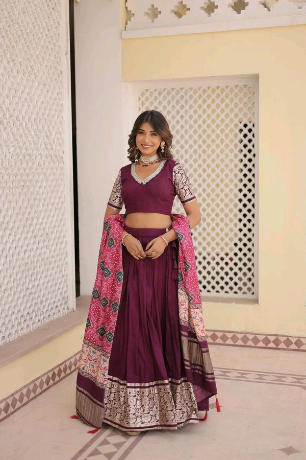 Antique Fashion 1 LEHENGA CHOLI WITH DUPATTA COLLECTIONS-2024 - colour 3