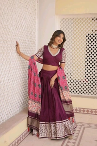 Antique Fashion 1 LEHENGA CHOLI WITH DUPATTA COLLECTIONS-2024 - colour 3