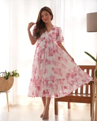 Antique Fashion 1 KURTA FABRIC HEAVY PURE SOFT GEORGETEE FLORAL PRINT FABRIC - S (36), colour 1