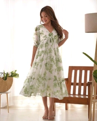 Antique Fashion 1 KURTA FABRIC HEAVY PURE SOFT GEORGETEE FLORAL PRINT FABRIC - S (36), colour 2