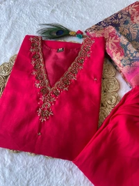 Antique Fashion 1 Kurti Pent Dupatta Set  - M, colour 1