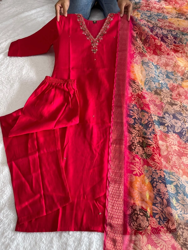 Antique Fashion Kurti Pent Dupatta Set  - S, colour 1