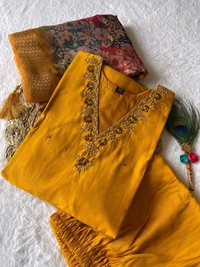 Antique Fashion 1 Kurti Pent Dupatta Set  - M, colour 2