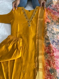 Antique Fashion 1 Kurti Pent Dupatta Set  - M, colour 2