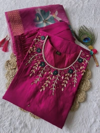 Antique Fashion 1 Premium Roman Silk Kurti Pent Collection - color 2, M