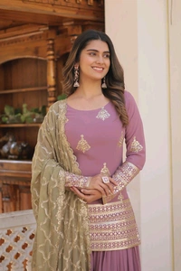 Antique Fashion 1 Kurti Plazzo Dupatta  - L 40, colour 1