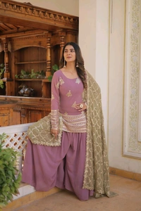 Antique Fashion 1 Kurti Plazzo Dupatta  - L 40, colour 1