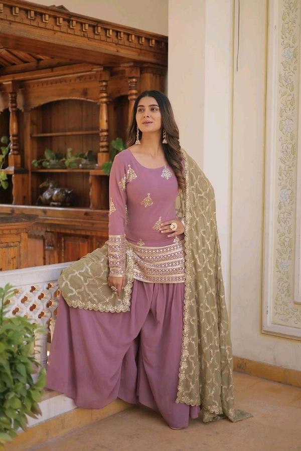 Antique Fashion 1 Kurti Plazzo Dupatta  - L 40, colour 1