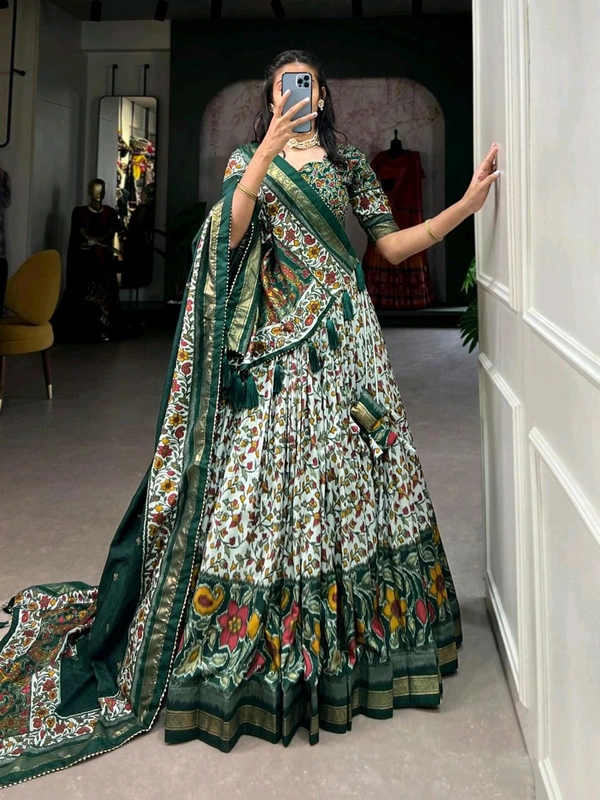 Antique Fashion 1 Elevate your ethnic fashion with the allure of South Indian style Lehenga Choli  a blend of tradition and modernity that captivates hearts - colour 3