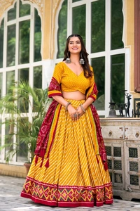 Antique Fashion 1 Elevate your ethnic fashion with the allure of South Indian style Lehenga Choli  a blend of tradition and modernity that captivates hearts - colour 2