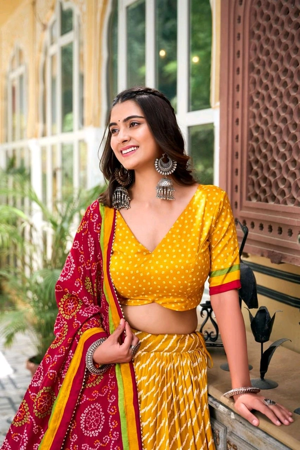 Antique Fashion 1 Elevate your ethnic fashion with the allure of South Indian style Lehenga Choli  a blend of tradition and modernity that captivates hearts - colour 2