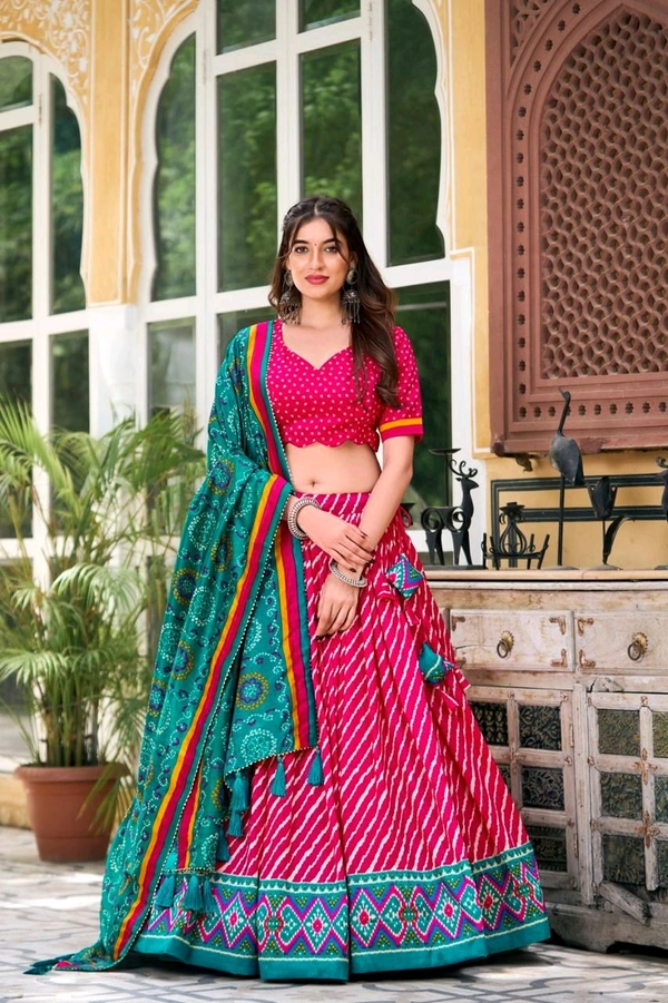 Antique Fashion 1 Elevate your ethnic fashion with the allure of South Indian style Lehenga Choli  a blend of tradition and modernity that captivates hearts - colour 3
